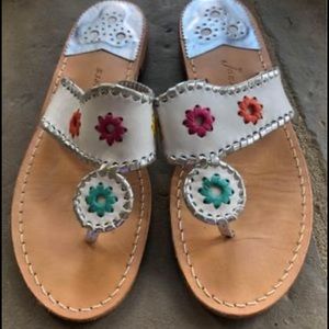 Jack rogers white sandals
